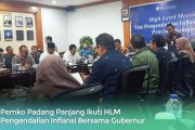 Pemko Padang Panjang Ikuti HLM Pengendalian Inflansi Bersama Gubernur Sumbar