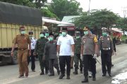 Pemkab dan Polres Dharmasraya Bersinergi Cegah Covid 19 di Gerbang Perbatasan