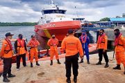 Kapal Dagang Terbalik di Muara Simatalu, Tim SAR Gabungan Lakukan Pencarian