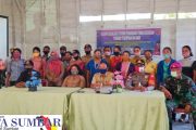 Koramil Bersama Polsek Sikakap Sosialisasi Penanganan Kekerasan Perempuan, Anak dan KDRT di Desa Matobe