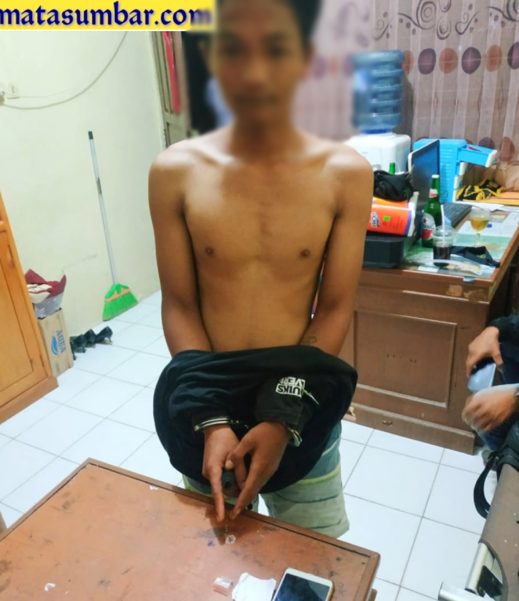 Nekat Bawa Sabu, Pemuda Pengangguran Ini di Cokok Satresnarkoba Mentawai