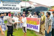 Bantuan Beras Polri, Polsek Sipora Salurkan di Enam Dusun Desa Nemnemleleu