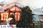 Rumah Semi Permanen di Desa Sotboyak Hangus Terbakar
