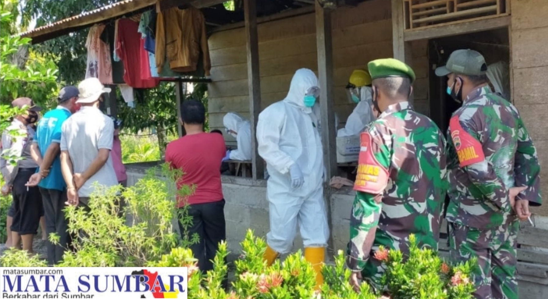 Forkopimca Dampingi Satgas Gabungan Tracking Warga Terpapar Covid-19 di Dusun Mapoupou