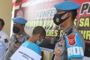 Pelaku Pembacok Dua Pemotor di Kawasan Desa Gekbrong di Cokok Polres Cianjur