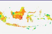 Peta Risiko Covid-19 di Indonesia Alami Perbaikan,  Sekarang Hanya Tersisa 5 Zona Merah