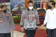 Vaksinasi Merdeka Se-Indonesia Kolaborasi Polri, BEM dan OKP di Tinjau Presiden Joko Widodo