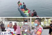Polsek Sikakap Bersama Tim Nakes Tetap Berupaya Maksimalkan Pemberian Vaksinasi di Daerah Pulau Terluar