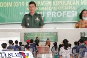 Temu Profesi Terkait Seleksi Masuk TNI, Dandim 0319 Mentawai Jamu SMP PKBM Nets Sioban.