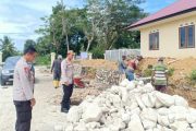 Kapolres Mentawai Tinjau Pekerjaan Kontruksi Fasjang Asrama Polisi Km.2 Tuapeijat