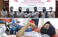 Gelar Donor Darah, Polwan Polda Sumbar Gandeng PMI Kota Padang