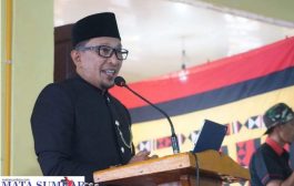 Erupsi Gunung Marapi Masih Terjadi, Bupati Eka Putra. Himbau Khatib, Imam dan Ustad Do'a Bersama