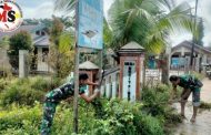 Jelang Kunjungan Wasev, Kodim 0319 Mentawai Lakukan Pembersihan Poskotis TMMD