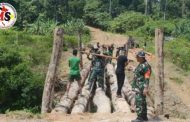 Satgas TMMD ke-116 Mentawai Bangun Jembatan Penghubung