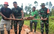 Dansatgas TMMD ke-116 Turun Lokasi Bantu Pekerjaan