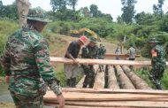 Satgas TMMD ke-116 Bangun 5 Unit Jembatan Penghubung