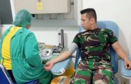 Satgas TMMD Kembali Bantu Donor Darah Untuk Ibu Melahirkan