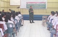 Wadansatgas TMMD ke 116 Sosialisasi Wasbang Kepada Pelajar SMA Plus Setia