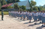 Sosialisasi Bela Negara, Pelajar SMA Setia Plus di Latih PBB