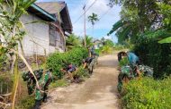 Satgas TMMD ke 116 dan Warga Beraksi Kembali Lakukan Goro Bersama