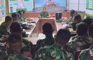 Rapat Evaluasi, Dansatgas TMMD Ke-116 Ingatkan Personel 5 Poin Selama Kegiatan Berjalan