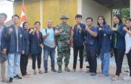 Bangun Kebersamaan, Dansatgas TMMD Silahturahmi Dengan Mahasiswa AKN dan Awak Media
