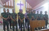 Kenaikan Isa Al-Masih, Satgas TMMD Beragama Nasrani Gelar Ibadah Bersama