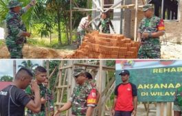 Dansatgas TMMD Tinjau Perkembangan Rehab Musholla dan Gereja
