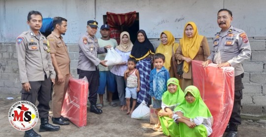 Pemberian Tali Asih Kepada Korban Persetubuhan, Kapolsek Koto XI Tarusan Gandeng Dinsos Pessel