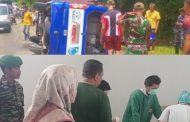 Personel Kodim 0319 Mentawai Monitor Kondisi Anggota Paskibraka Yang Kecelakaan