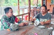 Bahas Sosial Ekonomi, Babinramil 03/Sipora Komsos Dengan Ketua Pemuda Mapaddegat