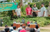 Dandim 0319 Mentawai Serahkan Lahan Parkir Hasil Karya Bakti TNI Satkowil di Desa Bukit Pamewa