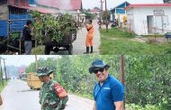 Babinramil 03 Sipora Goro bersama Warga Bersihkan Areal Lokasi TPI