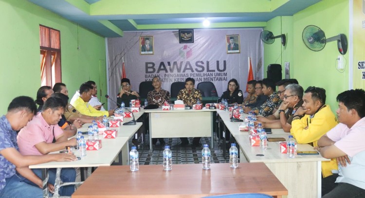 Bawaslu Mentawai Imbau Parpol dan Peserta Pemilu Tertibkan Alat Peraga Berbau Kampanye