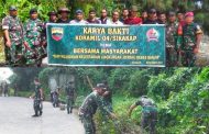Ciptakan Lingkungan Asri dan Bebas Banjir, Koramil 04 Sikakap Gelar Karya Bakti Goro Bersama