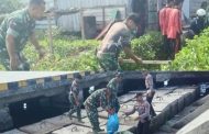 Kodim 0319/Mentawai Lakukan Aksi Penanaman Pohon dan Pembersihan di Wilayah Desa Tuapeijat