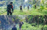 Jumat Bersih, Koramil 03 Sipora Galakkan Goro Bersama di Desa Saureinu'