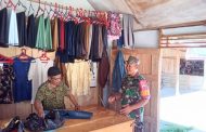 Sambangi Warga Binaan, Babinramil 02 Muara Siberut Motivasi Tukang Jahit