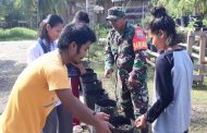 Galakkan Tanam Cabe, Babinramil 01 Sikabaluan Motivasi Masyarakat dan Pelajar