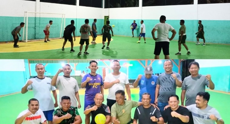 Dandim 0319 Mentawai Bersama PJ Bupati dan Kepala OPD Gelar Olahraga Futsal