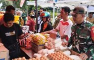 Babinramil 03 Sipora Hadiri Vidcon dan GPM di Pasar Ibu Km.7 Sipora