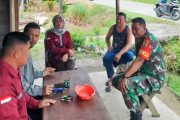 Komsos Dengan PPL Pertanian, Babinramil 03 Sipora Bahas Perkembangan Pertanian Desa Saureinu'