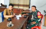 Bincang Perkembangan Wilayah, Babinramil 02 Muara Siberut Komsos Dengan Kades