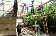 Rehab Rumah Ibu Khofifah di Dusun Mapadegat Terus Berjalan di Kerjakan Satgas TMMD