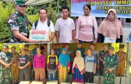 Usai Lakukan Peninjauan, Katim Wasev Mabesad Berikan Tali Asih Kepada Warga