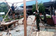 Satgas TMMD Rehab Rumah Rudi Tafo'nao di Desa Tuapeijat, Progres Masih 25 Persen
