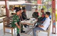 Sambangi Staf Camat, Babinsa Koramil 03 Sioban Motivasi Generasi Muda Masuk TNI AD
