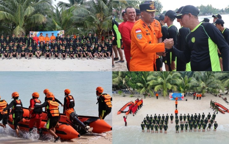 Latihan Teknis Potensi SAR Teknik Pertolongan di Permukaan Air Resmi di Tutup, Ini Harapan Kepala Kantor SAR Mentawai   
