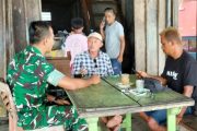 Jalin Silahturahmi, Babinramil 02 Muara Siberut Komsos Dengan Kades Katurei