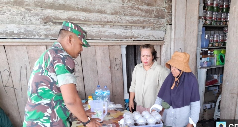 Motivasi Warga Binaan, Babinramil 02 Muara Siberut Sambangi Pelaku UMKM 